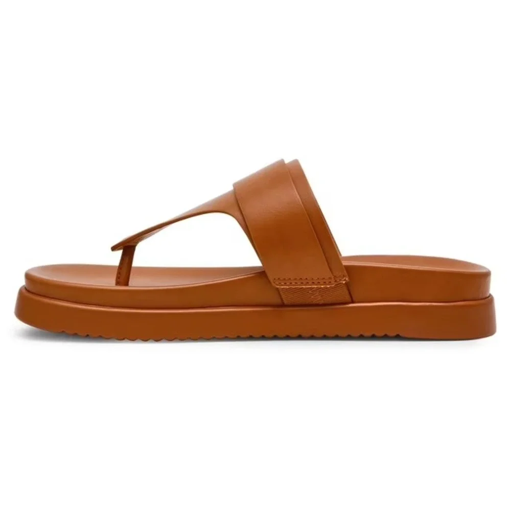 DV by Dolce Vita Womens Ulan Footbed Sandal Tan Size 8 NEW